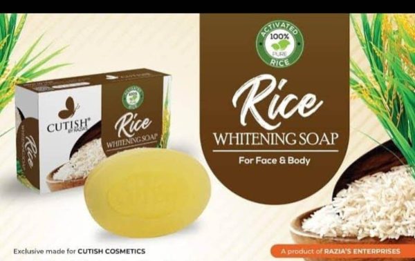 Cutish Rice Whitening Soap