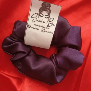 deep purple scrunchie