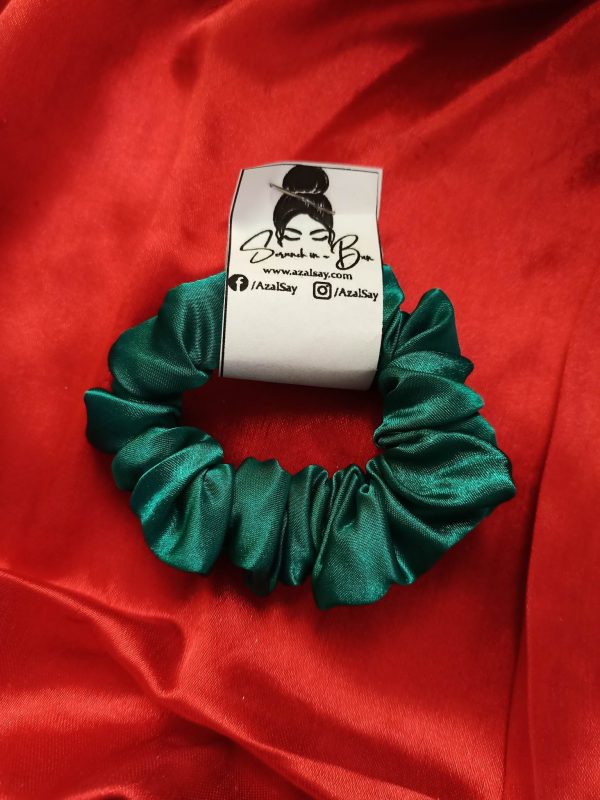 sea green scrunchie