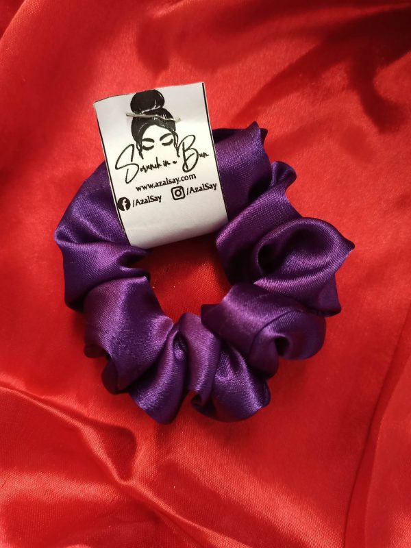 violet scrunchie