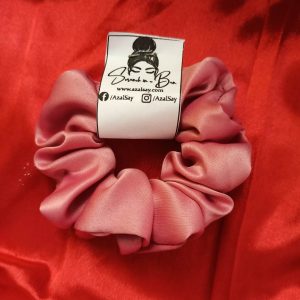 coral pink scrunchie