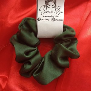 forest green scrunchie
