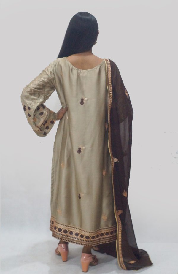 Anmol (3 Piece Silk Embroidered Suit) - Image 4