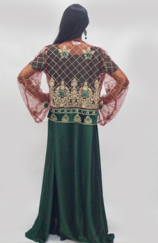 Rooh e Hina (2 Piece Stitched- Silk Dress with Kothi) - Image 2